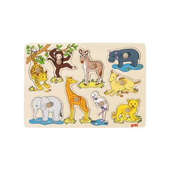 Puzzle Goki African Baby Animals Lift Out (57829)