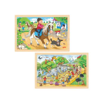 Puzzle Goki Pony Farm & Visit At The Zoo 2 X 24pc (1240272/1240280)