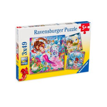 Puzzle Ravensburger Charming Mermaids 3x49pc (08063)