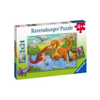 Puzzle Ravensburger Dinosaurs At Play 2x24pc (05030)