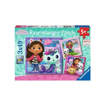 Puzzle Ravensburger Gabbys Dollhouse 3x49pc (10105659)