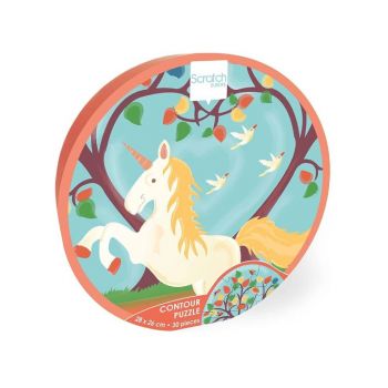 Puzzle Scratch Europe Contour Unicorn 30pc (466181194)