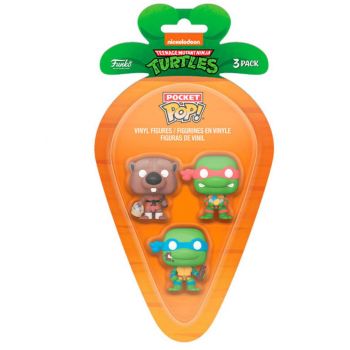 3 Pack Carrot Pocket Pop! Teenage Mutant Ninja Turtles Pdq