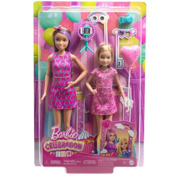 Barbie Celebration Fun Birthday Skipper And Stacie Doll (hkb12)