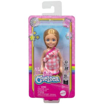 Barbie Chelsea With Checked Dress Blonde Hair Doll (hxm95)