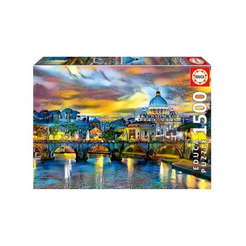 Educa 1500 Pcs St Peters Basilica & St Angelo Bridge Puzzle ( 80-19617)