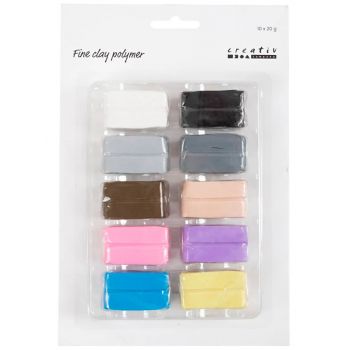 Fine Clay Polymer Pastels 10x20g (78102)