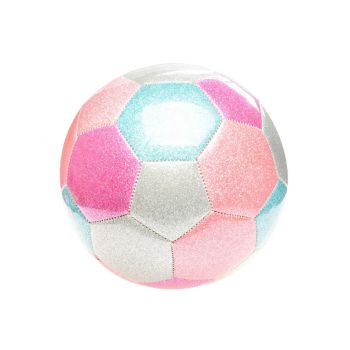 Football Metallic Pink/silver Size 5 (13307)