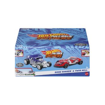 Hot Wheels Pull-back Speeders Bone Shaker Twin MILL (hpr92)