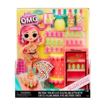 Papusa Mga L.o.L. Surprise O.M.g Sweet Nailstm Pinky Pops Fruit Shop (503842-euc)