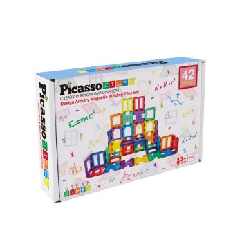 Picasso Tiles Artistry Magnetic Tiles Set 42 Pcs