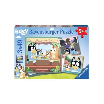 Puzzle Ravensburger Bluey 3x49pc (10105685)