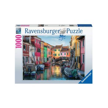 Puzzle Ravensburger Burano Canal, Venice 1000pc (10217392)