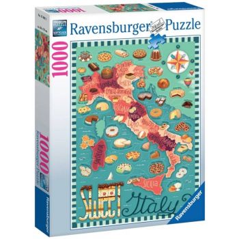 Puzzle Ravensburger Map Of Italy Sweet 1000pc