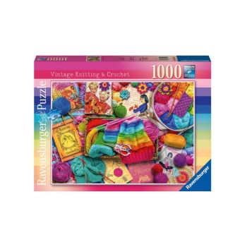 Puzzle Ravensburger Vintage Knitting & Crochet 1000pc