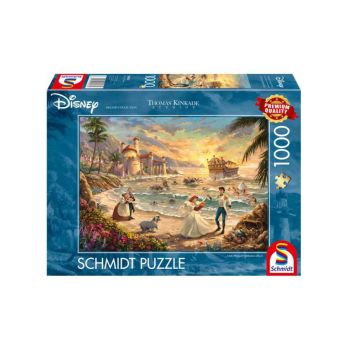 Puzzle Schmidt Thomas Kinkade Disney The Little Mermaid Celebration Of Love 1000pc (sch8036)