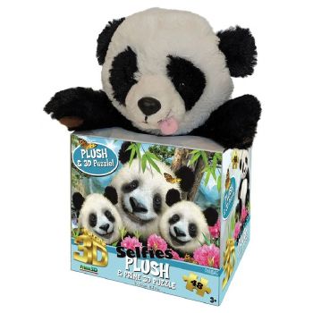 Robetoy Puzzle 3d With Plush Panda (48pcs) (28857)