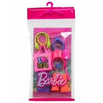 Barbie Pink Bag I Love 80s Accessories (hwv74)