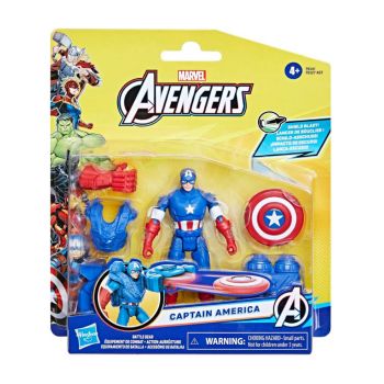 Marvel Avengers Battle Gear Captain America Action Figure (f9341)