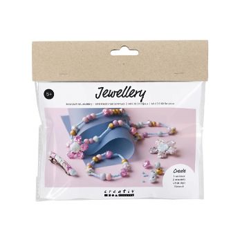 Mini Craft Kit Jewellery, Blue, Light Blue, Pastel Pink, 1 Pack (977747)