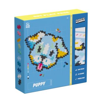 Plus-plus Puzzle By Number Puppy 500pcs (3961)