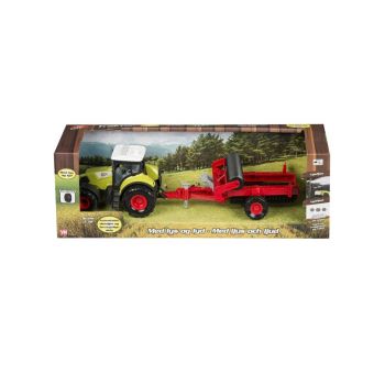 Bull Tractor With Large Trailer 1:32, Assorted (41856)