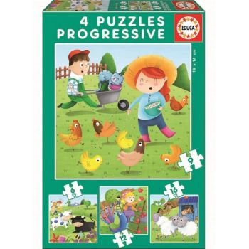 Educa Puzzle 6-9-12-16 Farm Animals (80-17145)