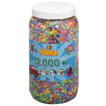 Hama Beads MIDI Pastel MIX, 13.000 Pcs (211-50)