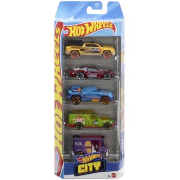 Hot Wheels Hw City (set Of 5) (jbj75)