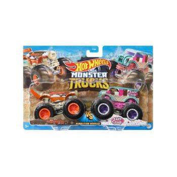 Hot Wheels Monster Trucks Demolition Doubles Carbonator XXL Hwfloat Vs 1 Bad Scoop (hwn67)