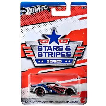 Hot Wheels Stars Stripes Series 2018 Dodge Challenger Srt Demon (hrw64)