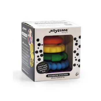 Jellystone Designs Rainbow Stacker And Teether Toy Rainbow (jsd0257)