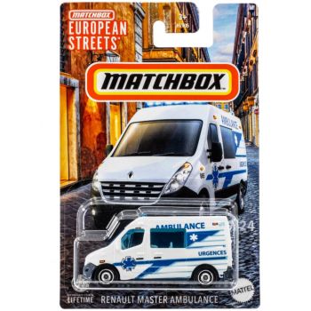 Matchbox European Streets Renault Master Ambulance Vehicle (hvv43)