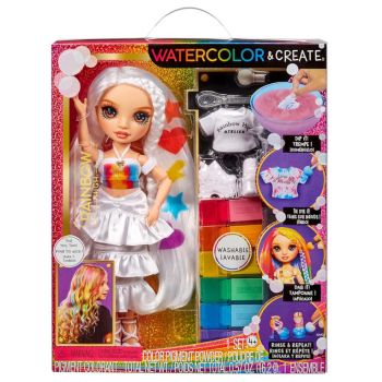 Mga Entertainment Rainbow High Watercolor & Create Fashion Doll, Brown Eyes (507598)