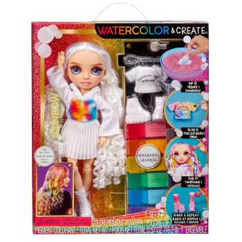 Mga Rainbow High Watercolor & Create Fashion Doll, Purple Eyes (507581)