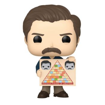 Pop Television Parks And Rec 15th Anniversary Ron 1569 10cm