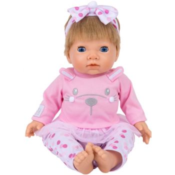 Tiny Treasures Pink Bunny Baby Blond Hair (30542)