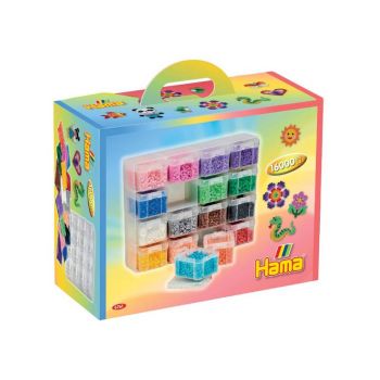 Hama Beads Large Storage Box & MIDI Beads & 16 Compartments