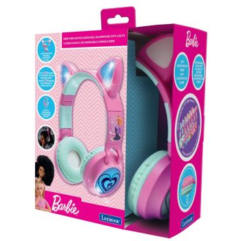 Lexibook Barbie Bluetooth Headphones With Light (hpbtktbb)