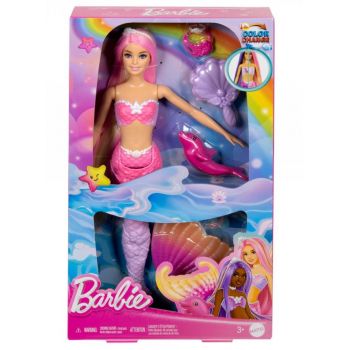 Papusa Barbie Colour Changing Feature Mermaid (hrp97)