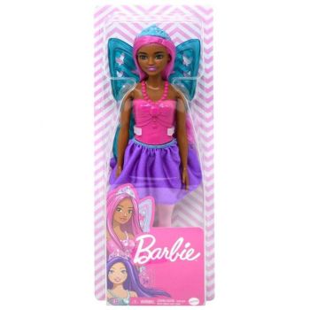 Papusa Barbie Fairy Ballet Dancer Purple Hair Dark Skin (gxd60)