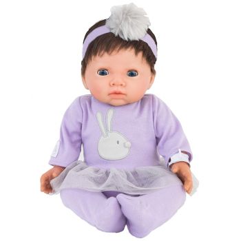 Papusa Tiny Treasure Brown Hair & Purple Tutu Dress (30140)