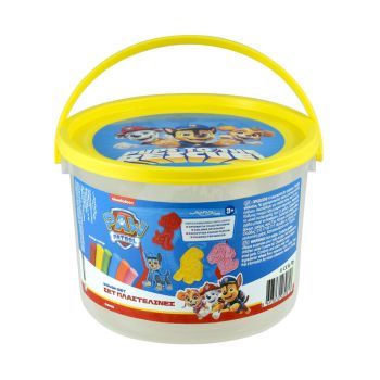 Paw Patrol Plasteline Dough Set In Big Bucket Paw Patrol (03981pm)