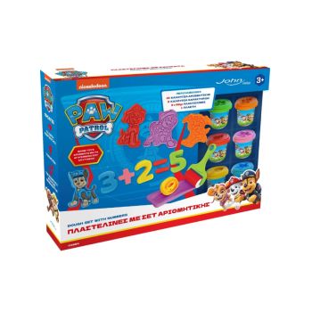 Paw Patrol Plasteline John Dough Set With Numbers (03986pm)