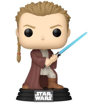 Pop Star Wars Ep1 The Phantom Menace Anniversary Obi Wan Kenobi Young 699 Bobble Head 9cm