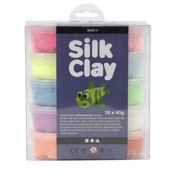 Set Plastilina Silk Clay Basic Colours (79146)