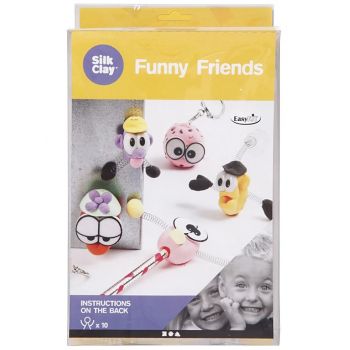 Set Plastilina Silk Clay Funny Friends (100680)