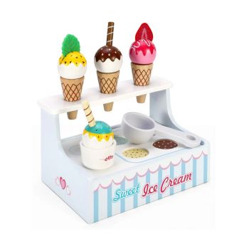 Small Wood Mini Ice Cream Shop (l40227)