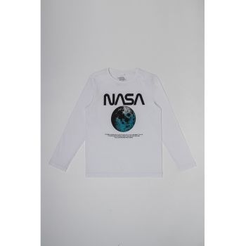 Bluza de bumbac cu imprimeu NASA®