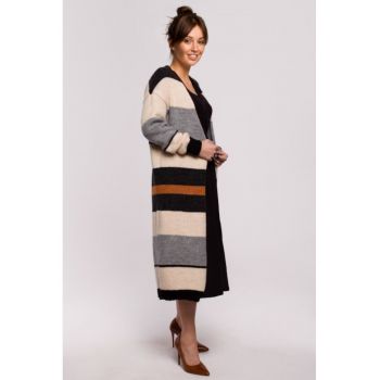 Cardigan cu model in dungi -